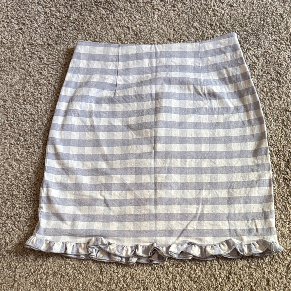 Urban Outfitters Blue Gingham Mini Skirt